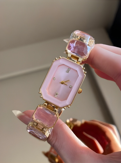 Luvia Sekizgen Taşlı Kol Saati