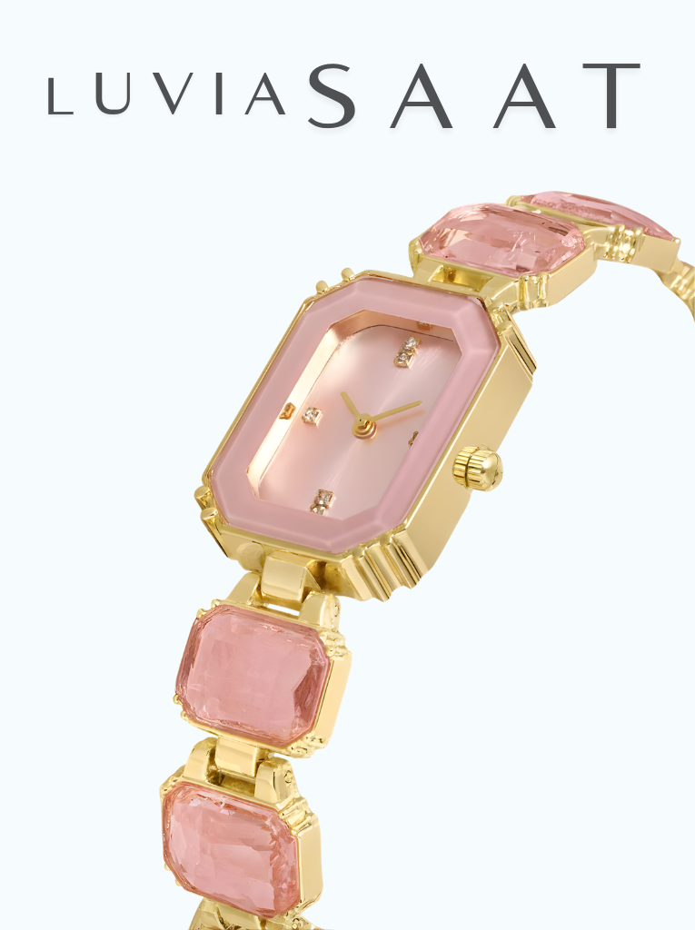 Luvia Sekizgen Taşlı Kol Saati