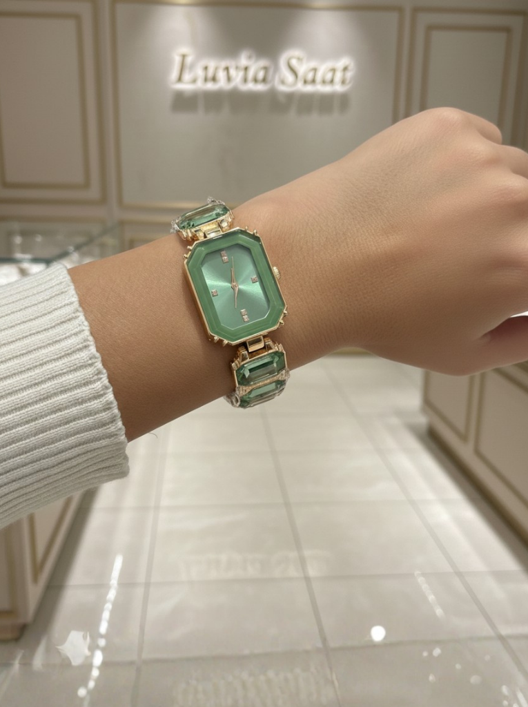 Luvia Sekizgen Taşlı Kol Saati